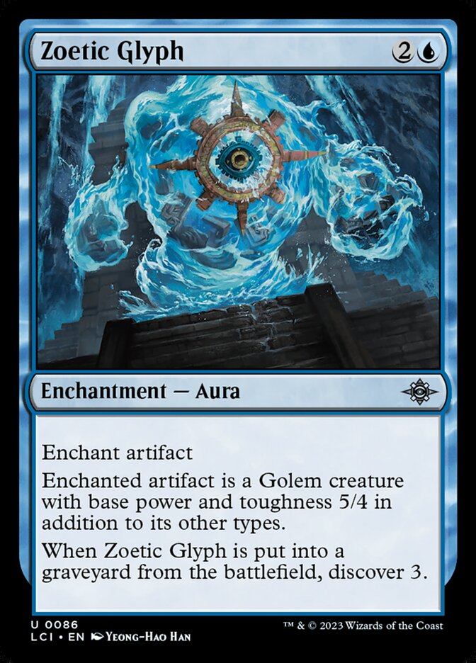 Zoetic Glyph card front