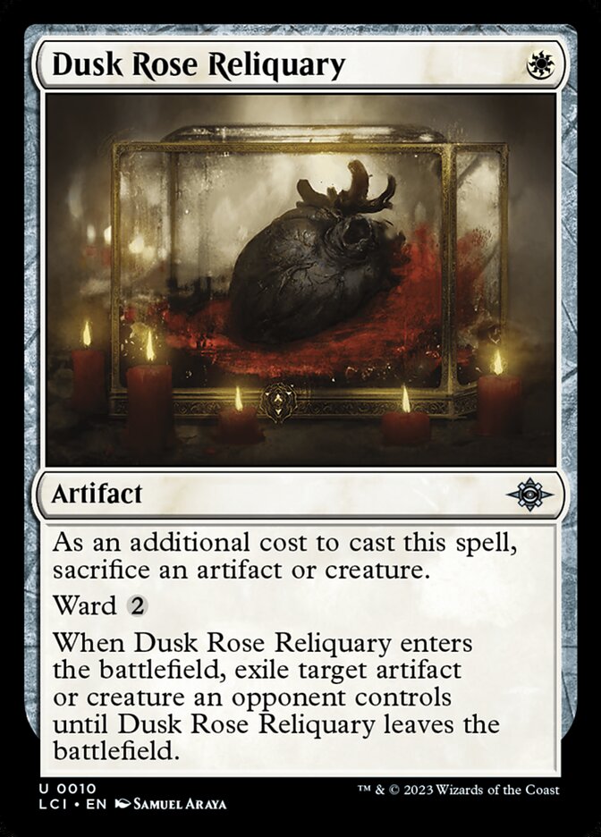 Dusk Rose Reliquary card front