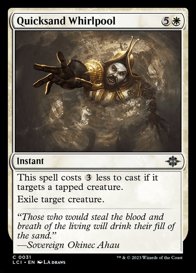 Quicksand Whirlpool card front