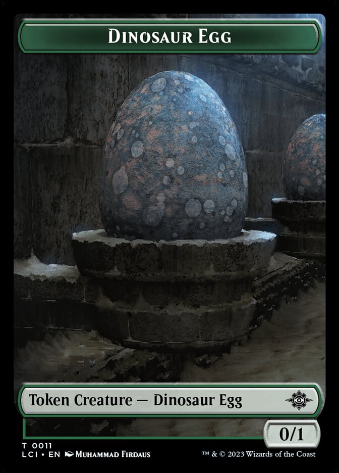 Dinosaur Egg card front