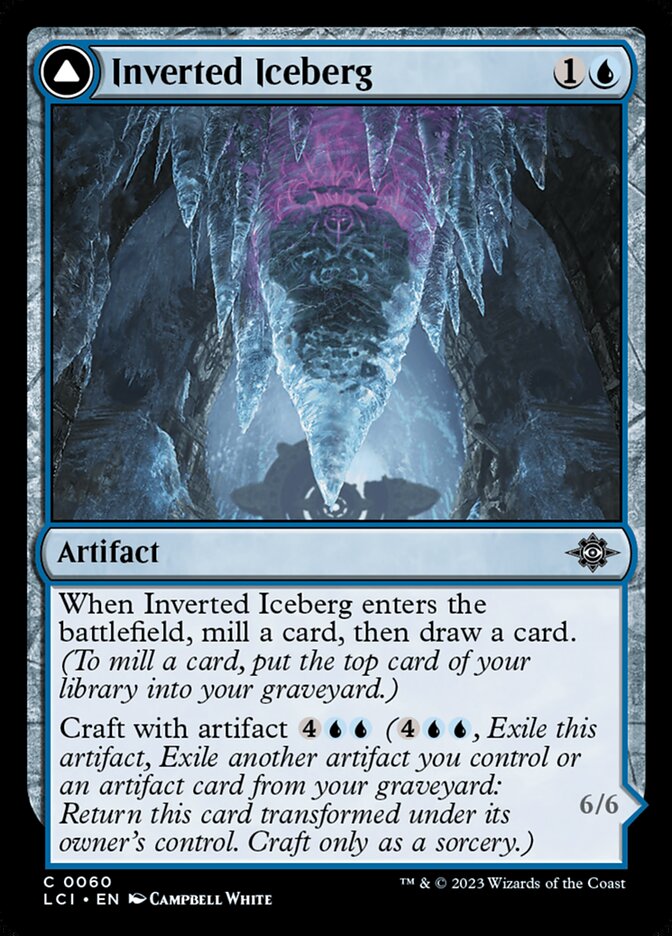 Inverted Iceberg card front
