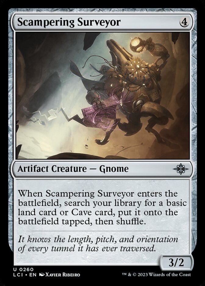 Scampering Surveyor card front