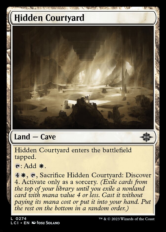 Hidden Courtyard card front