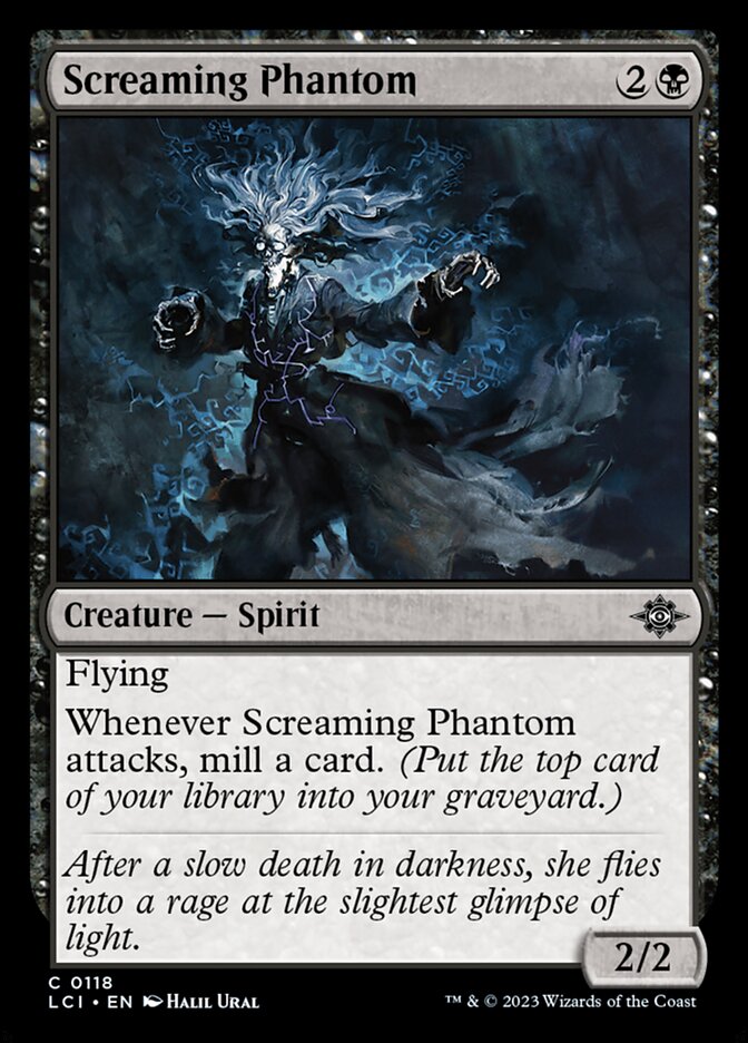 Screaming Phantom card front