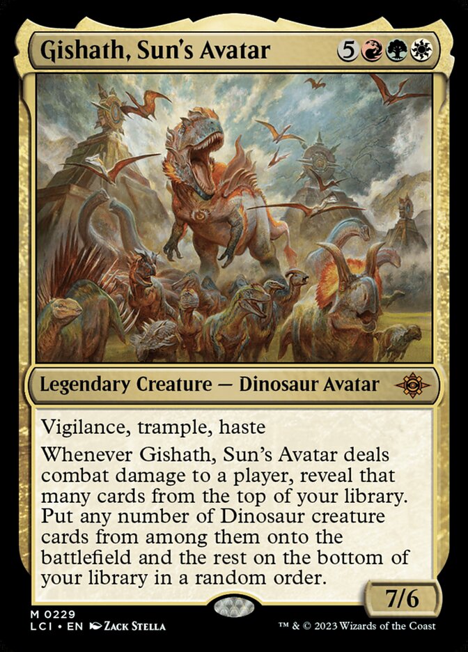 Gishath, Sun's Avatar card front