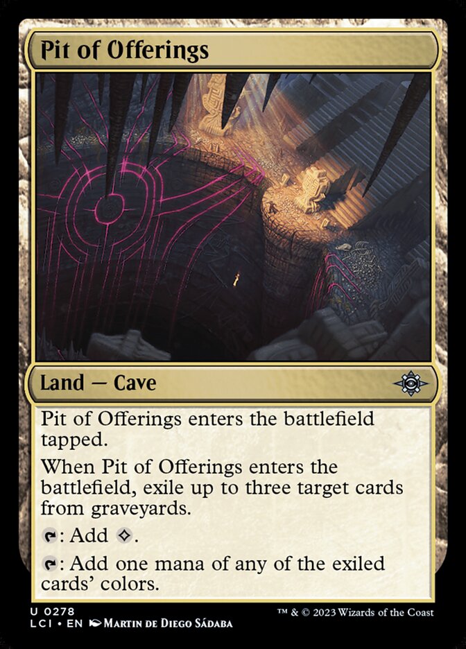 Pit of Offerings card front