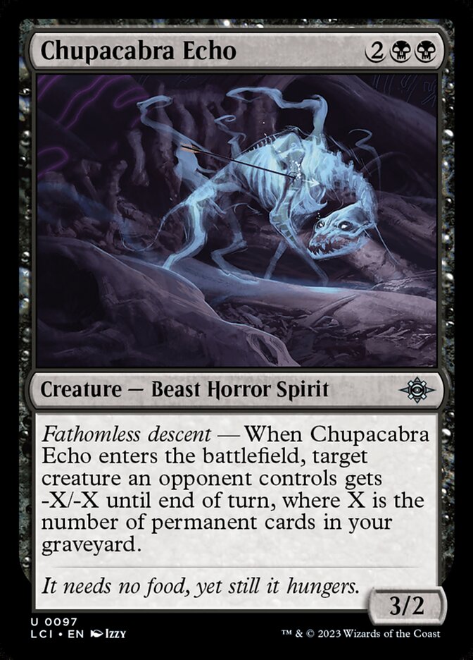 Chupacabra Echo card front