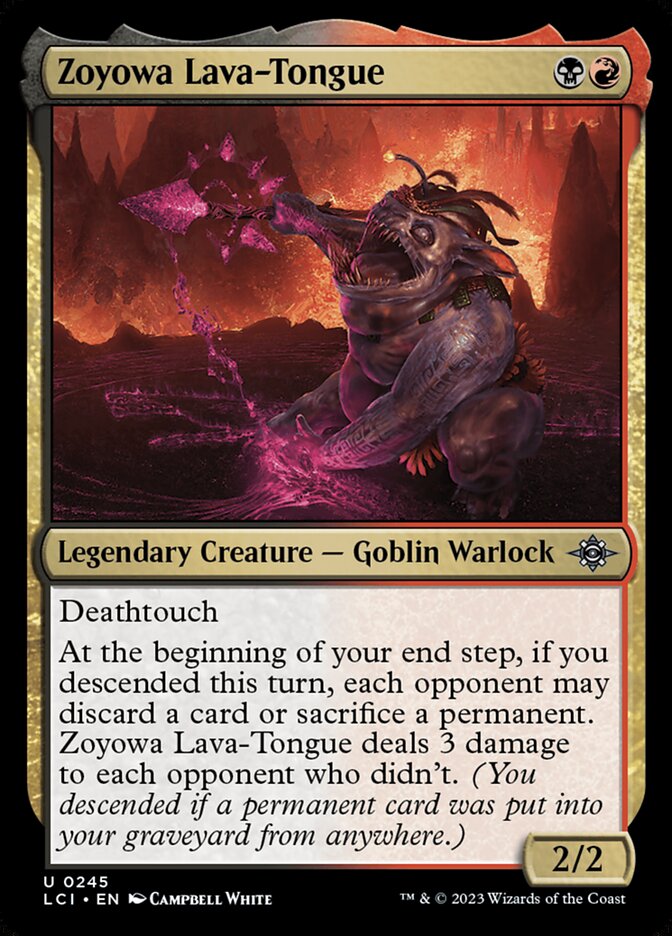Zoyowa Lava-Tongue card front