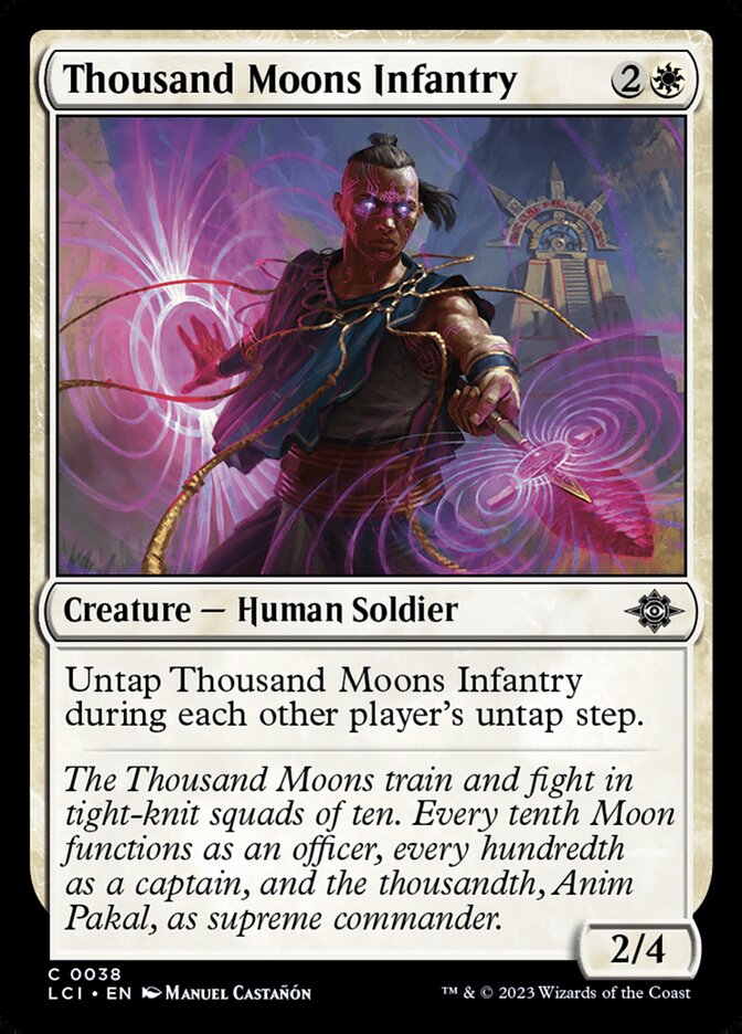 Thousand Moons Infantry card front