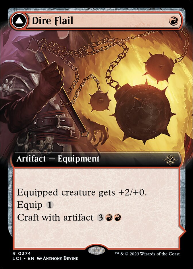 Dire Flail card front