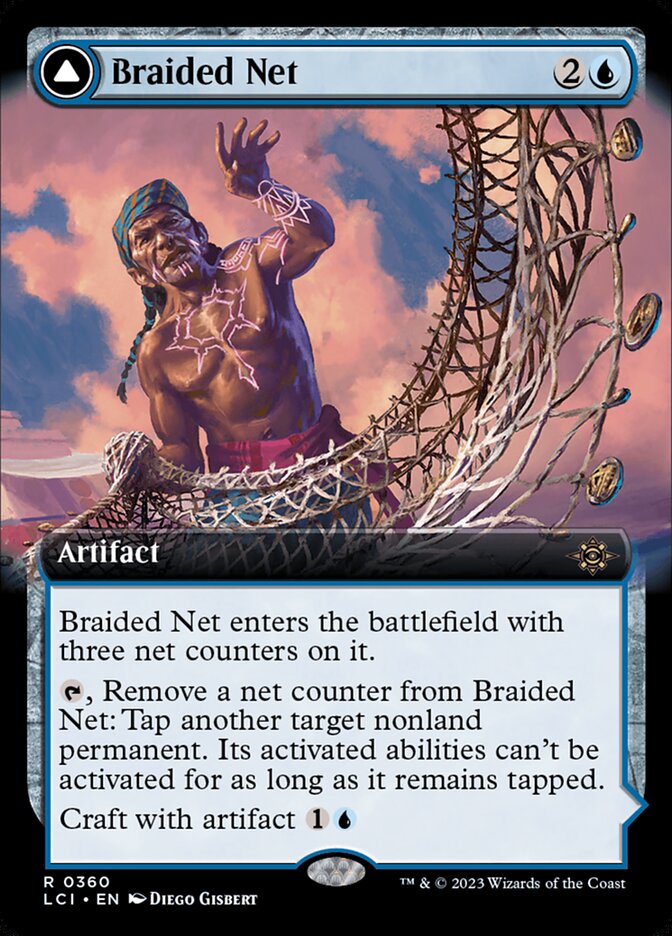 Braided Net card front