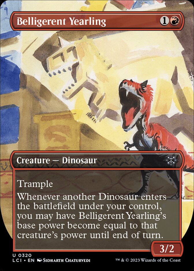Belligerent Yearling card front