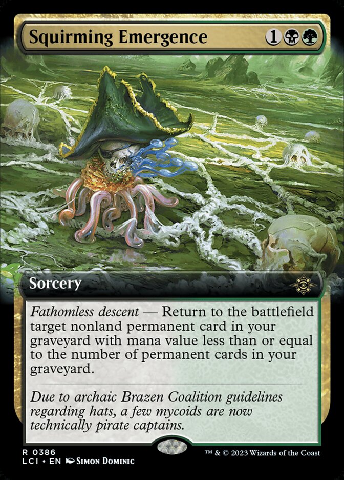 Squirming Emergence card front
