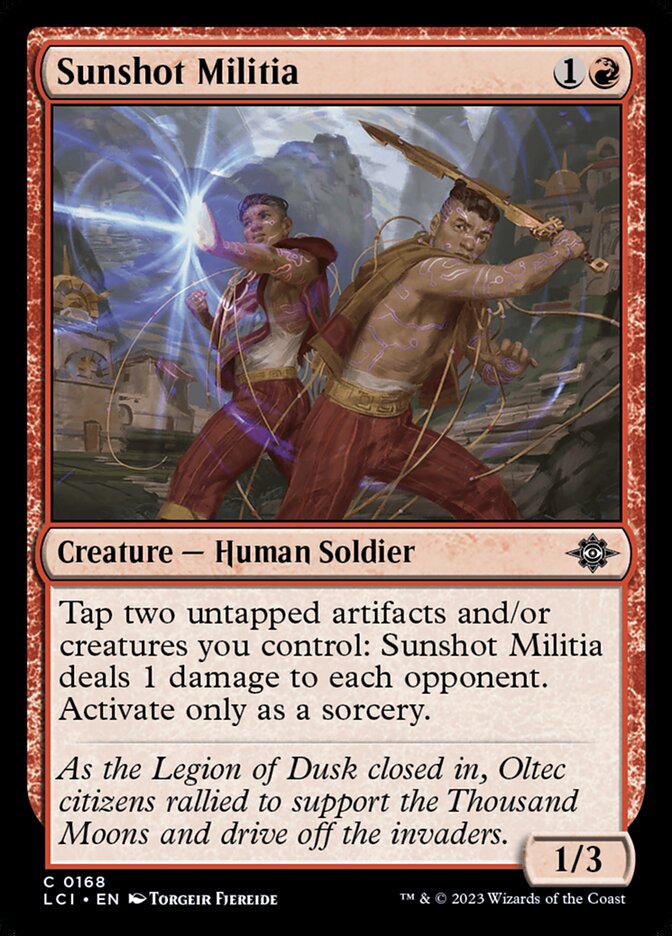 Sunshot Militia card front