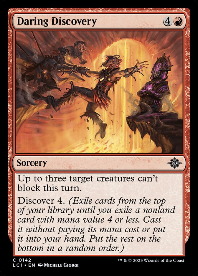 Daring Discovery card front