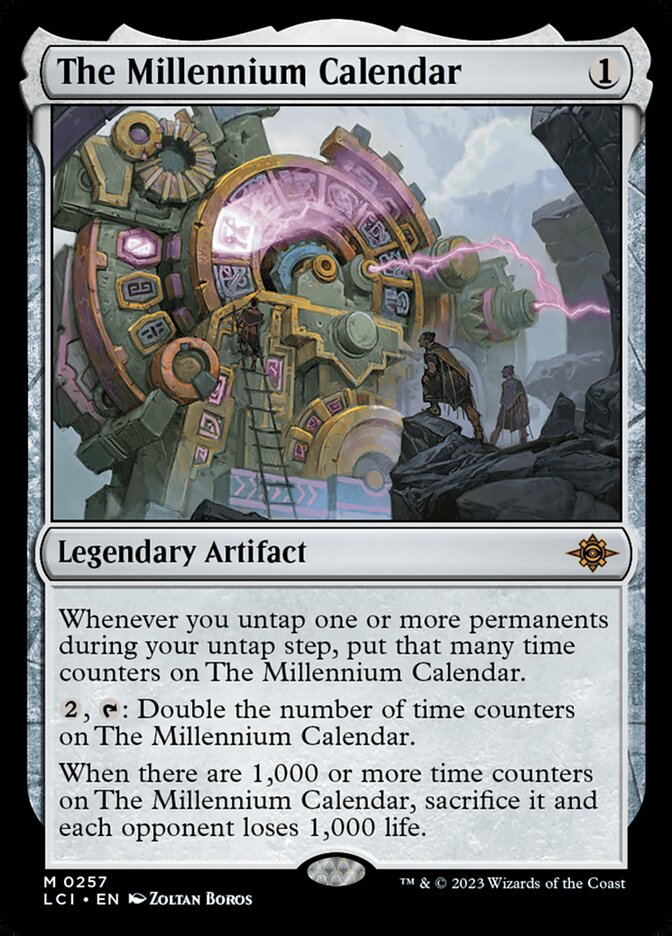The Millennium Calendar card front