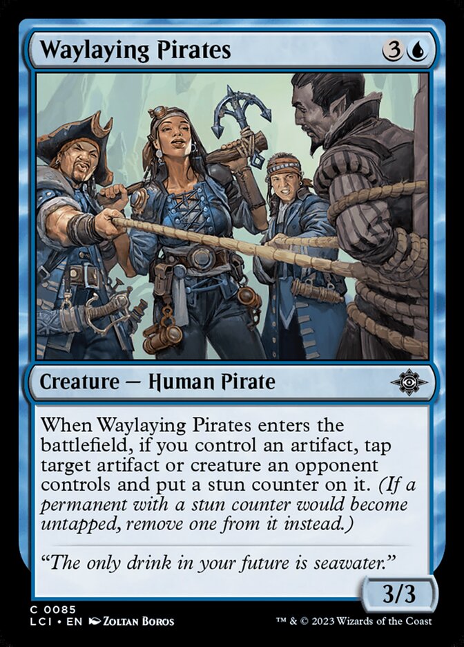Waylaying Pirates card front