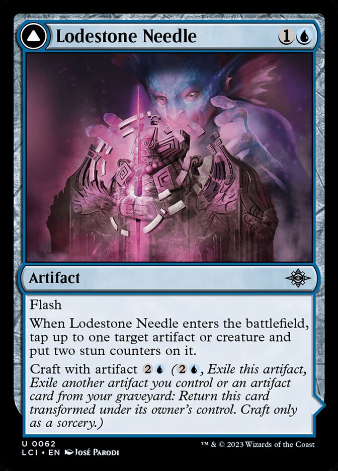 Lodestone Needle card front