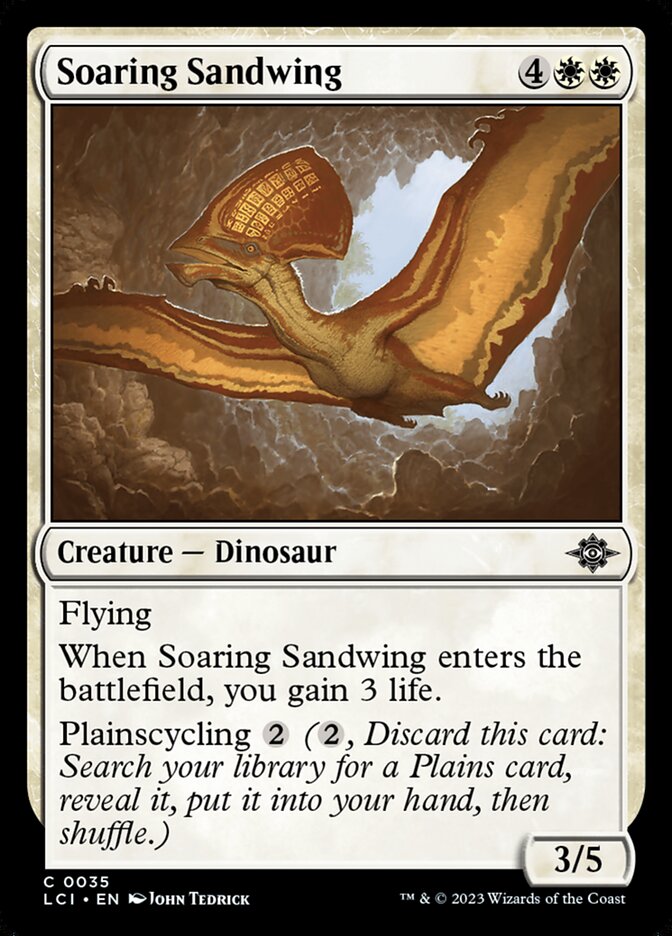 Soaring Sandwing card front