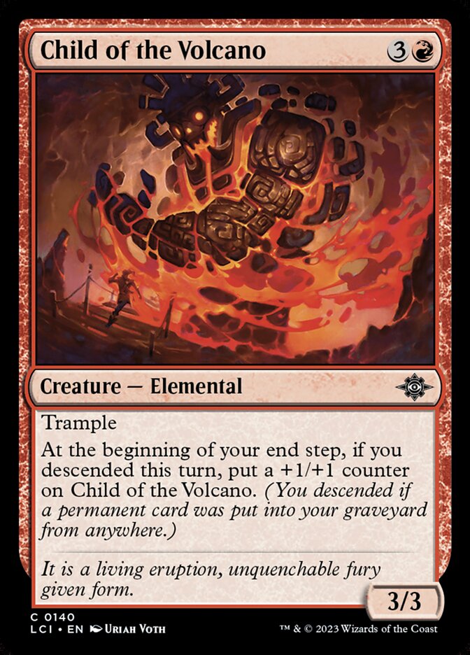 Child of the Volcano card front