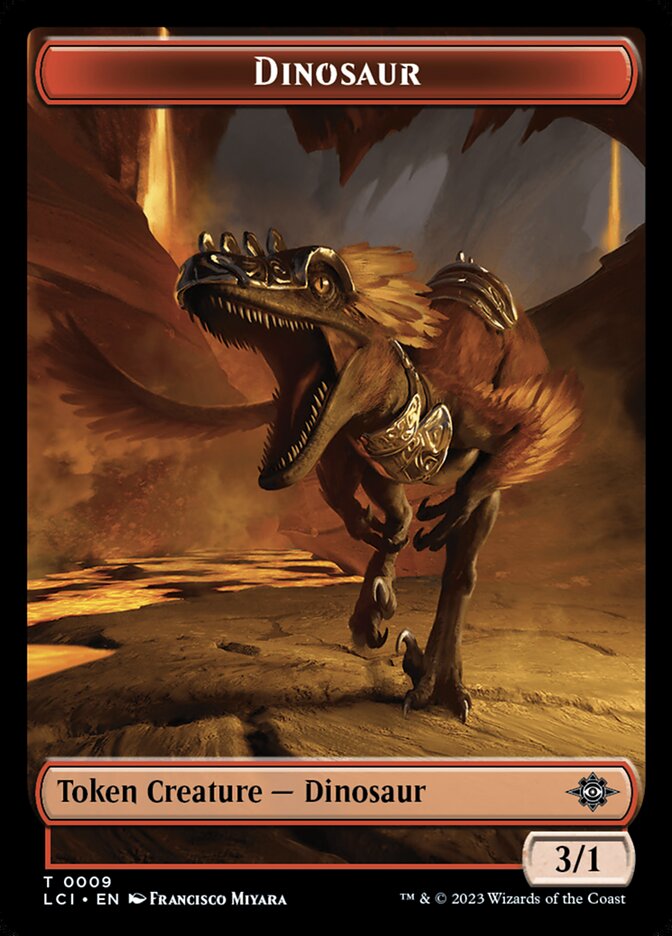 Dinosaur card front