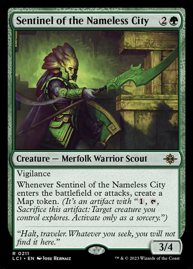 Sentinel of the Nameless City card front