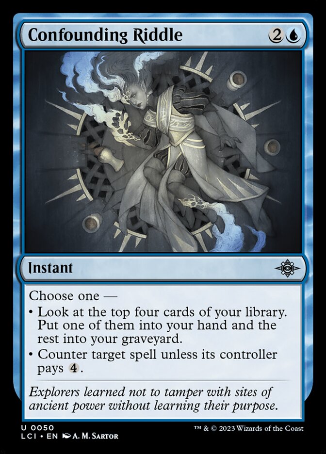 Confounding Riddle card front