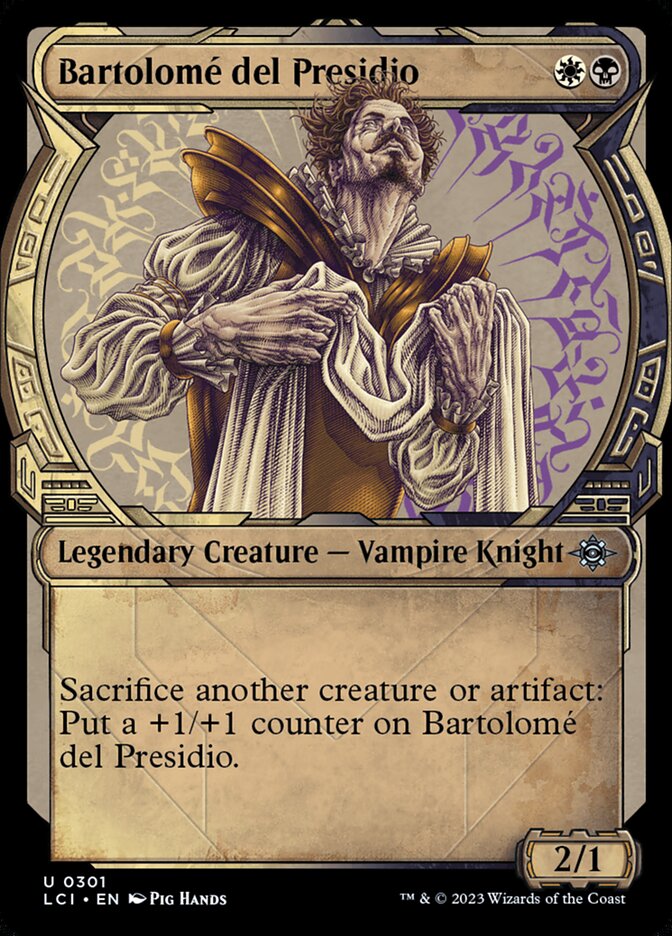 Bartolomé del Presidio card front