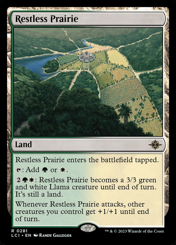 Restless Prairie card front