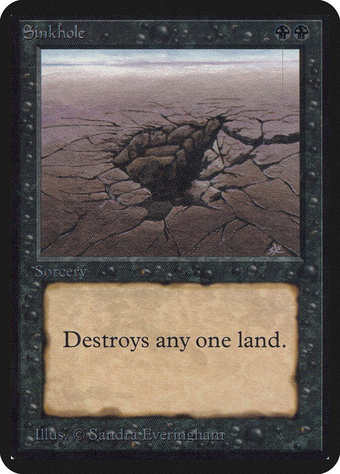 Sinkhole card front