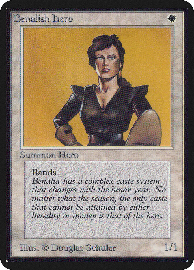 Benalish Hero card front
