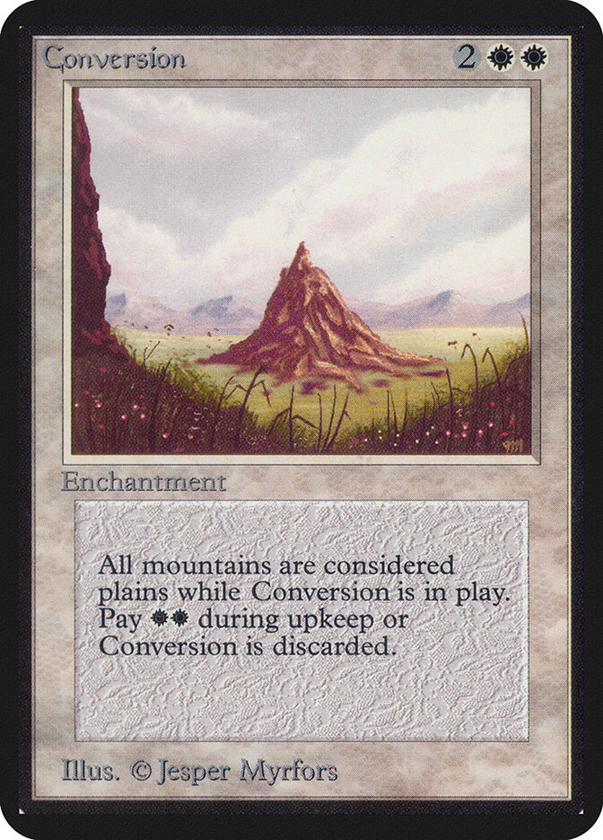 Conversion card front