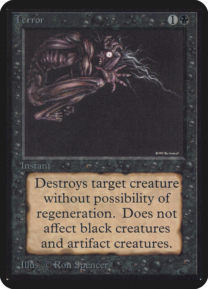 Terror card front