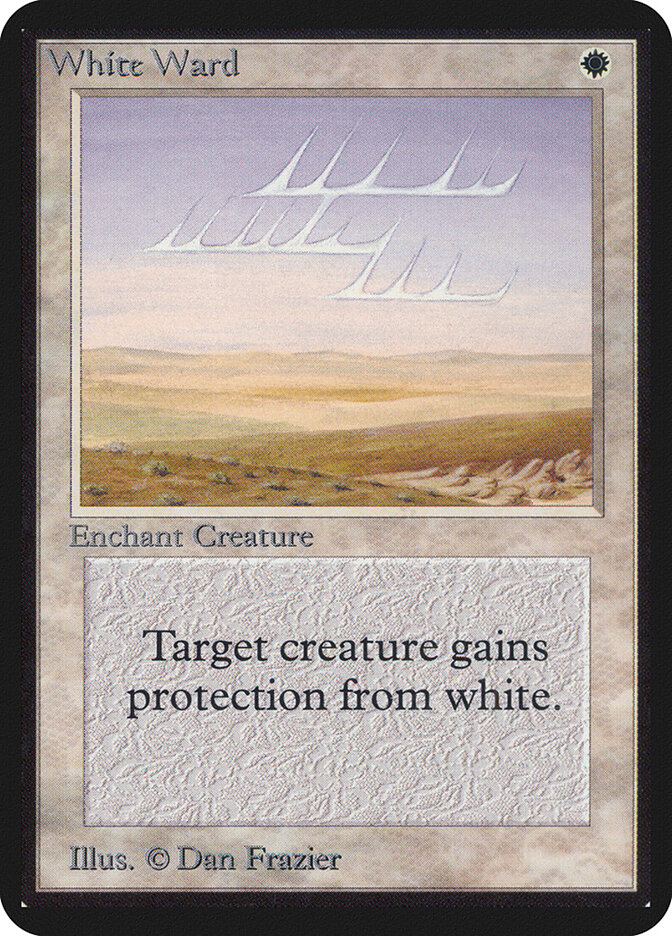 White Ward card front