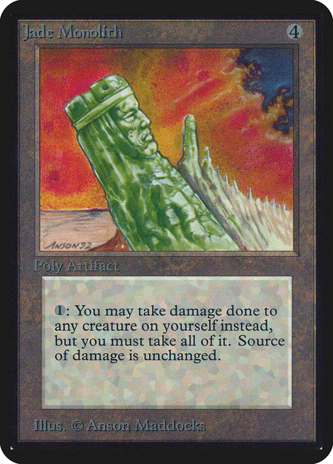 Jade Monolith card front