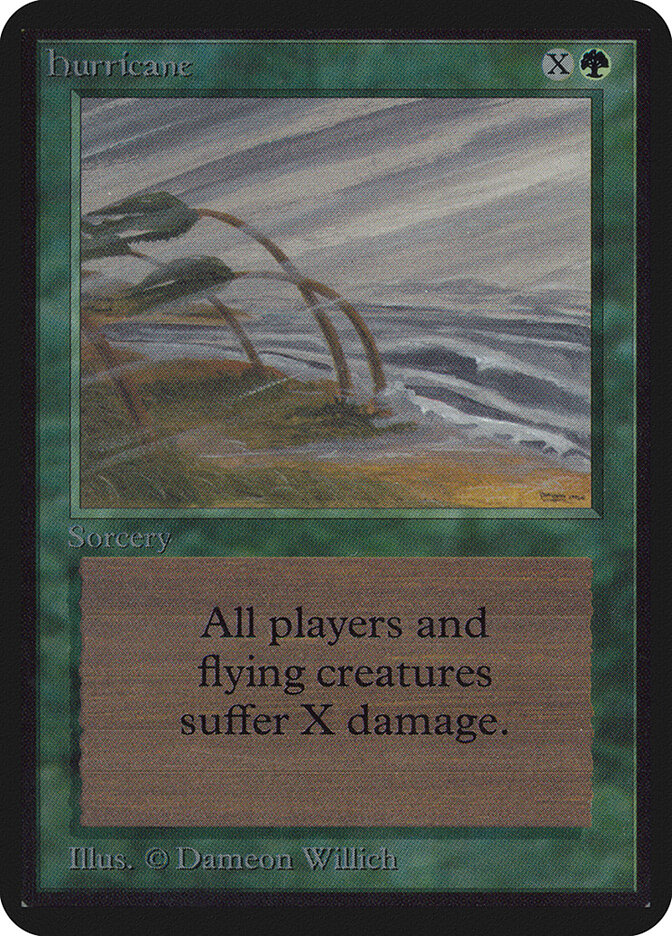 Hurricane card front
