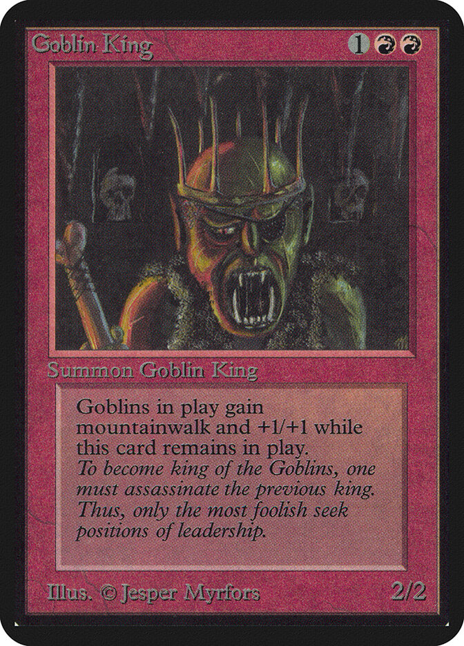 Goblin King card front