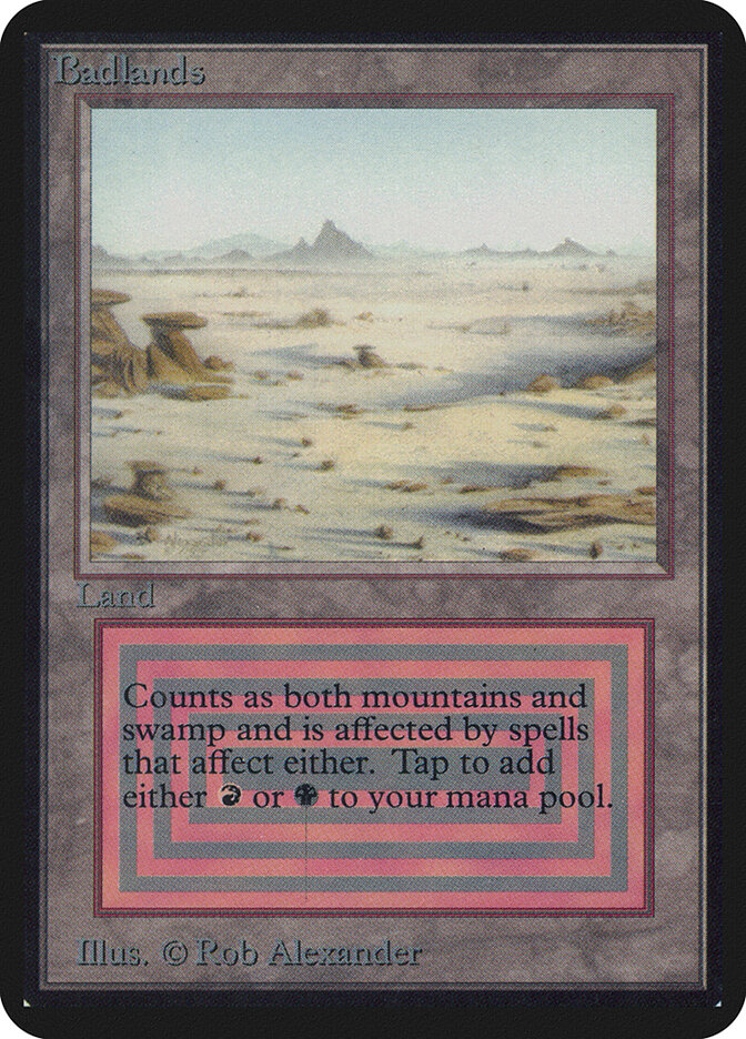 Badlands card front