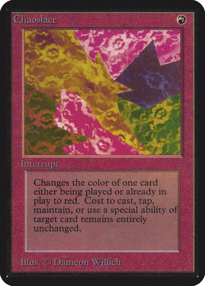 Chaoslace card front