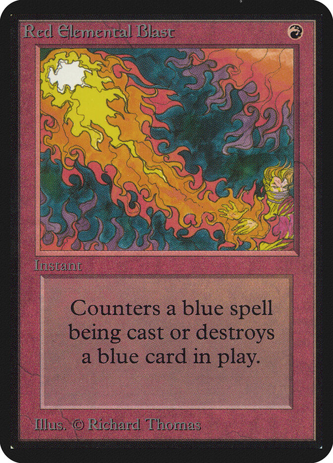 Red Elemental Blast card front