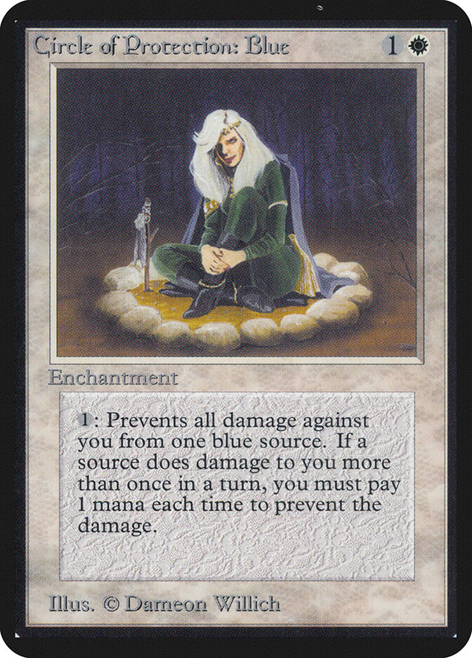 Circle of Protection: Blue card front