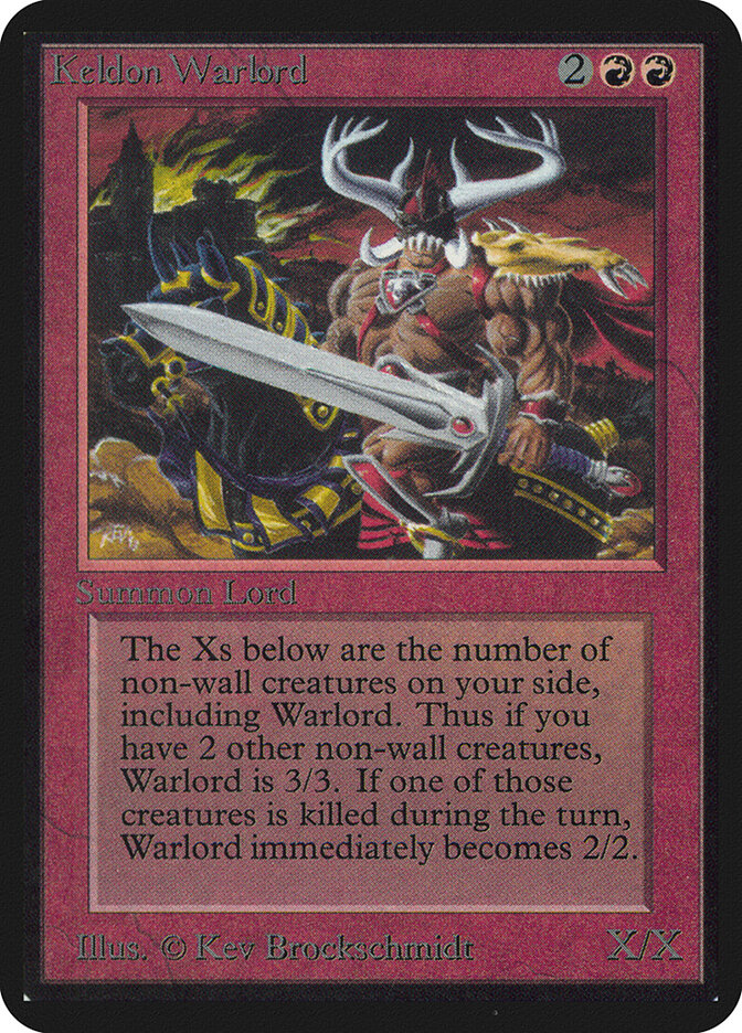 Keldon Warlord card front