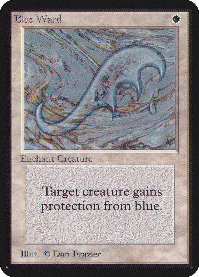 Blue Ward card front