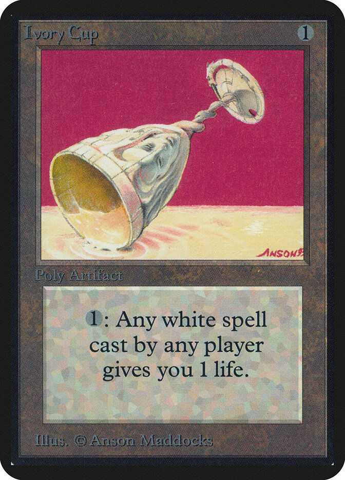 Ivory Cup card front