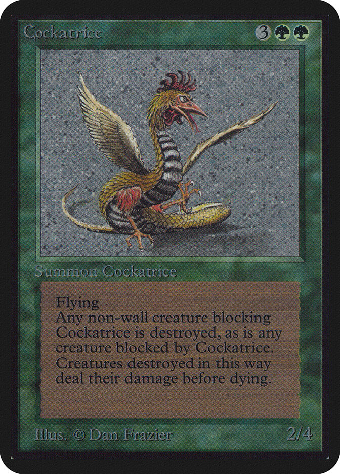 Cockatrice card front