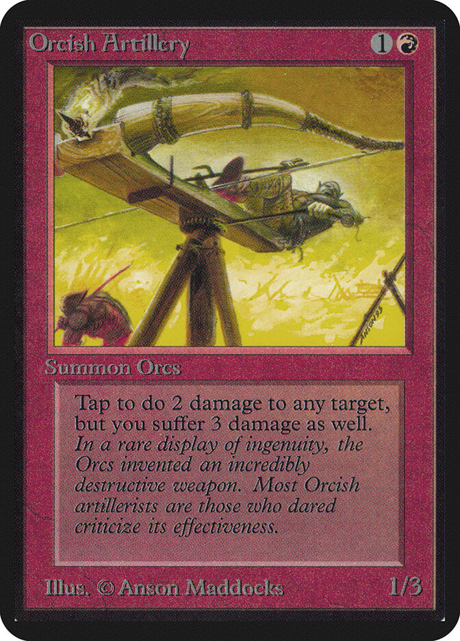 Orcish Artillery card front