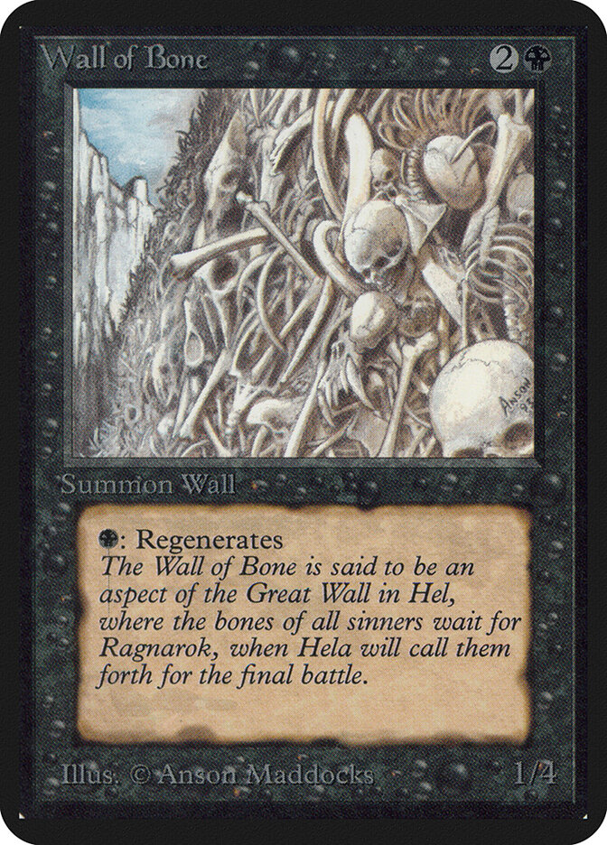 Wall of Bone card front