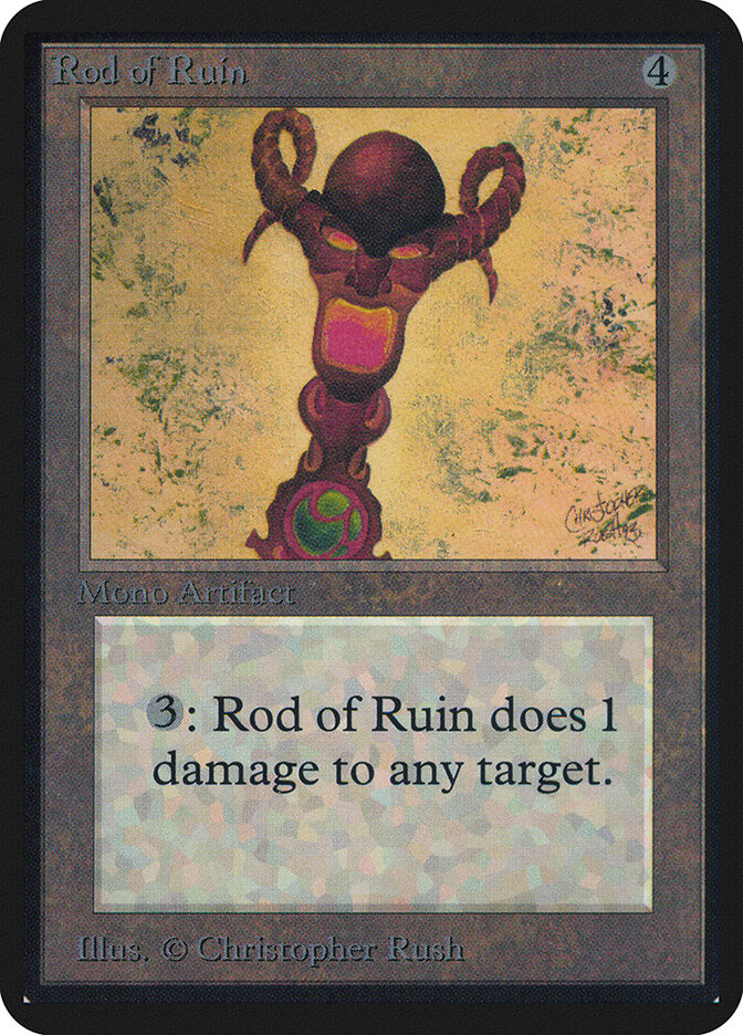 Rod of Ruin card front