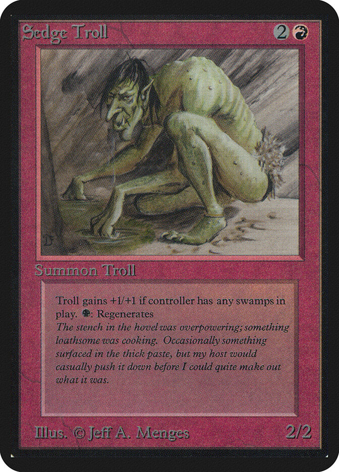 Sedge Troll card front