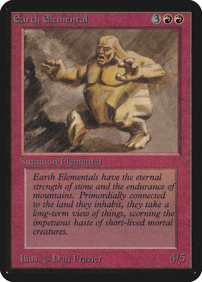 Earth Elemental card front